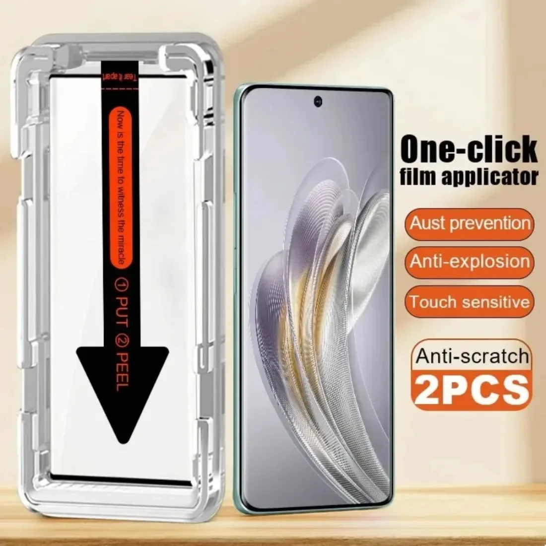 2 Stück Full Cover Schutzfolie für Honor 400 300 200 100 Ultra 90 80 70 60 50Pro + Displayschutzfolie aus gehärtetem Glas Smartphone