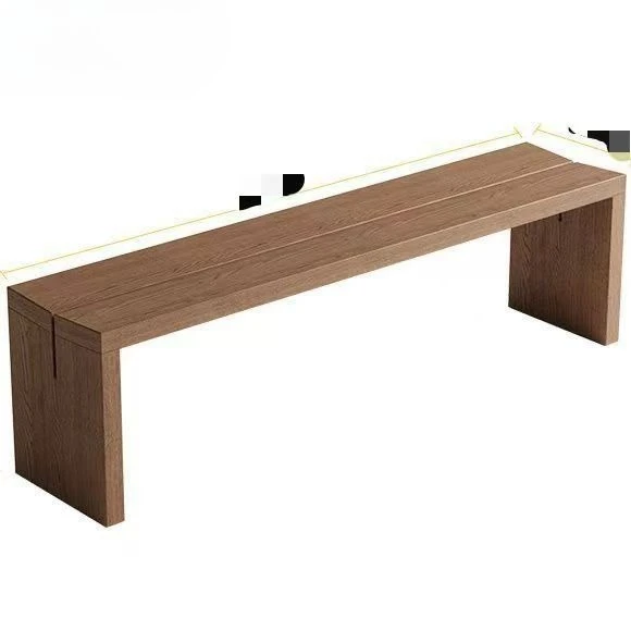Solid wood bench Home bench Walnut log bedside stool Enter the door Change shoes Sofa stool