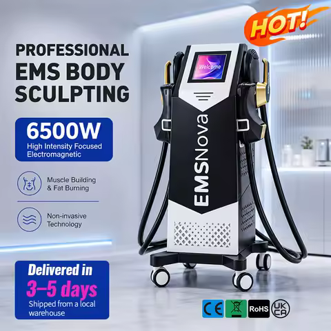 EMS 6500W Body Toning Device Electro Muscle Stimulation Fat Elimination Muscle Building for Fitness Beauty Health