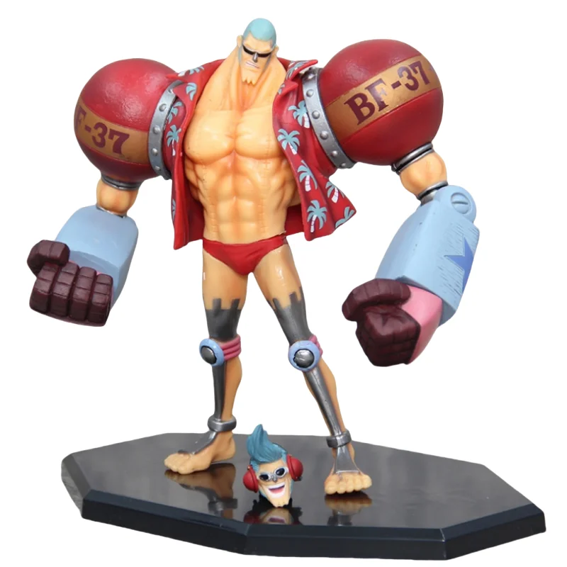 Figura de Anime de 18cm de una pieza, estatua de Pvc transformable de Franky, modelo de juguetes circundantes, colección de escritorio, decoración, regalo de recuerdo