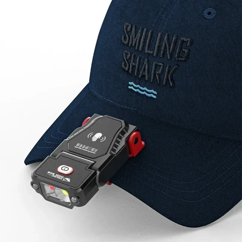Fishing Lamp Head, Wearable Special Cap Clip Lamp, Charging Small Sensor Headlight, Strong Light