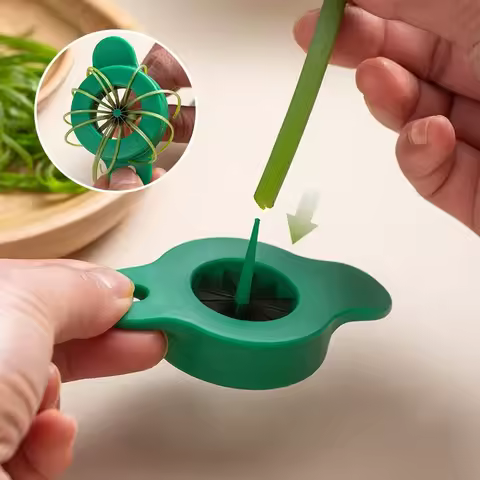 1pcs Green Onion Easy Slicer Shredder Plum Blossom Scallions Cut Green Onion Wire Drawing Kitchen Superfine Vegetable Shredder