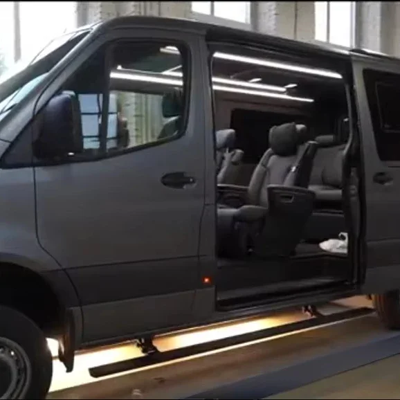 Power Running Boards for Sprinter 2018-2023 Car Electric Side Step Stainless Steel Foot Bar Retractable Bus Steps
