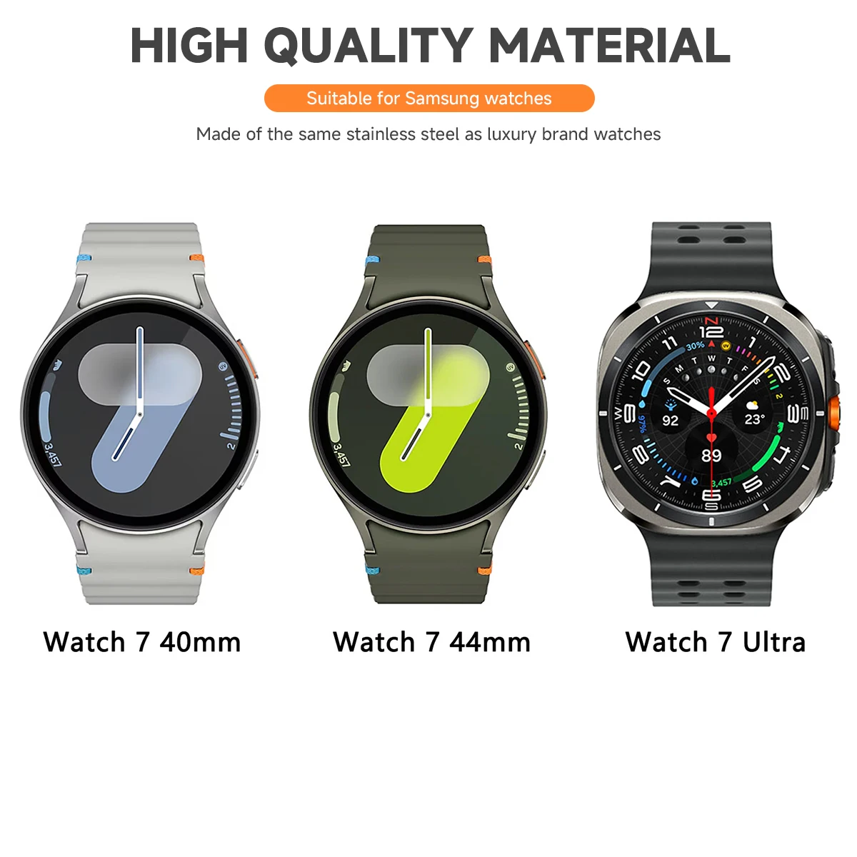 إطار معدني لساعة سامسونج جالاكسي 7/ultra/6/5/4 40/44/47 مللي متر إطار مقياس الوقت/السرعة ساعة حلقة واقية 6/4 كلاسيكية 47 43 46 مللي متر #6