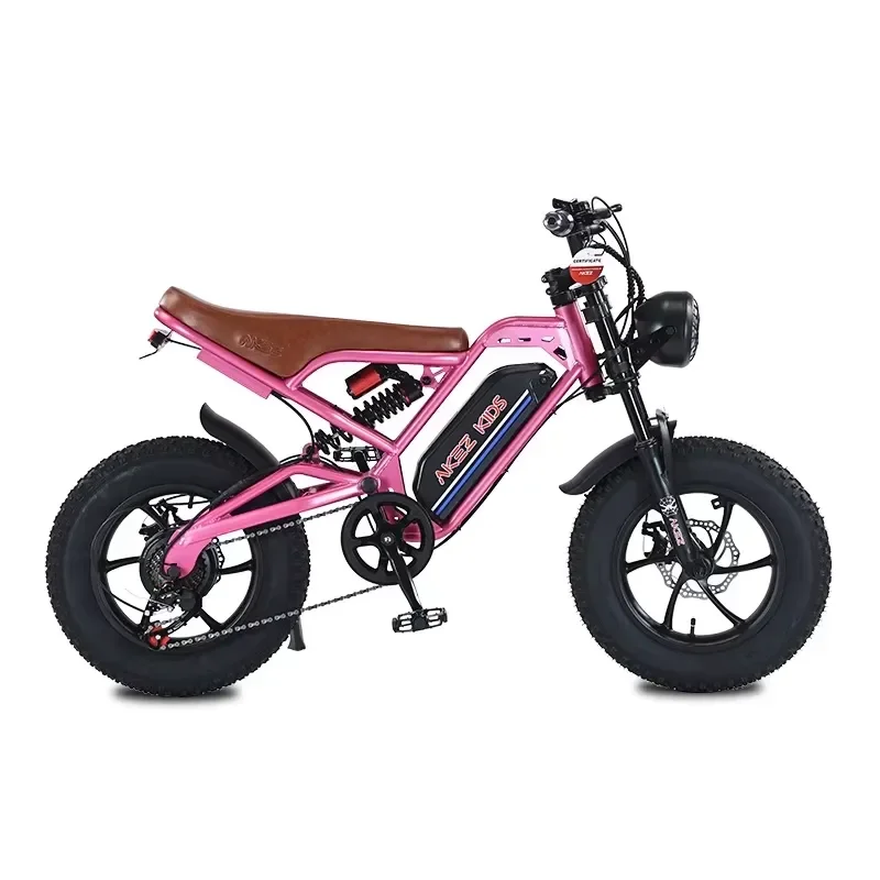 AKEZ 16 Inch 36v 350w Motor Children's Pit Ebike Teenager E Dirt Urban Bike Kids Electric Mini City commuter Sport Bicycle image 9