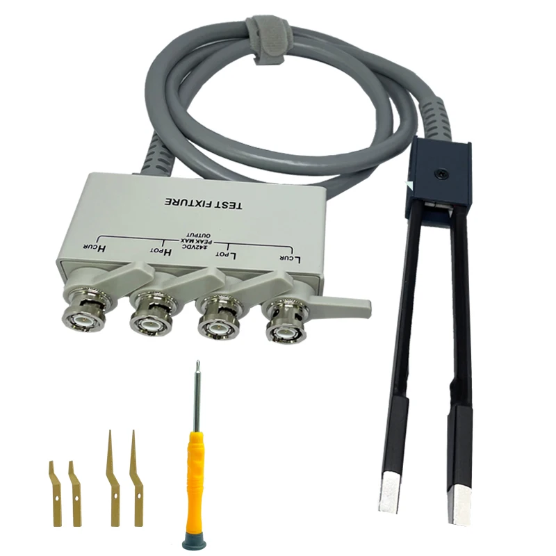 Lcr meter vier-terminal test clip smd patch element Fingerhut befestigung piezo elektrische keramik wafer befestigung lcr brücken test vorrichtung – Detail 2