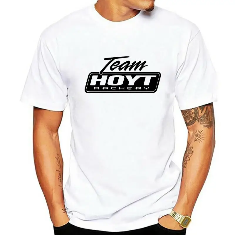 Team Hoyt Archery Black Logo T Shirt Pro Deer Hunter Bow Compound Crossbow Tee Personality Custom Tee Shirt