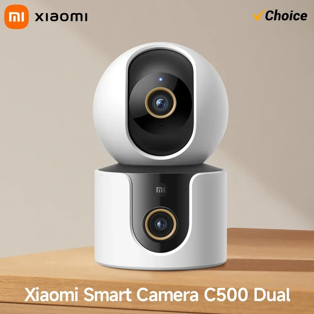 New Xiaomi Smart Camera C500 Dual Lens Version 4MP Security Camera 360° AI Detection Full Color Night Vision WiFi 6 Mi Home APP