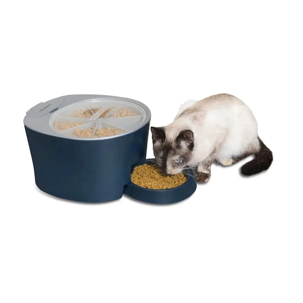 Programmable Automatic Cat and Dog Pet Feeder Holds 7.5 Pounds Drinker for Dogs Feeding and Water Dog Food Dispenser Feeders