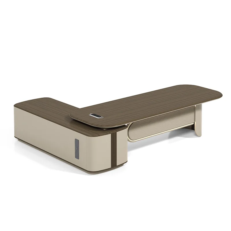 y9.1-simple modern light luxury boss table desk president table chairperson manager table and chair combination