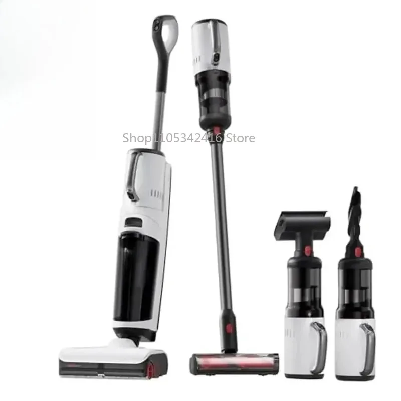 Cordless 5-in-1 Wet Dry Vacuum Cleaner,17000Pa Multi-Surface Smart Edge Cleaning Self-Cleaning Handheld Home Floor Suction