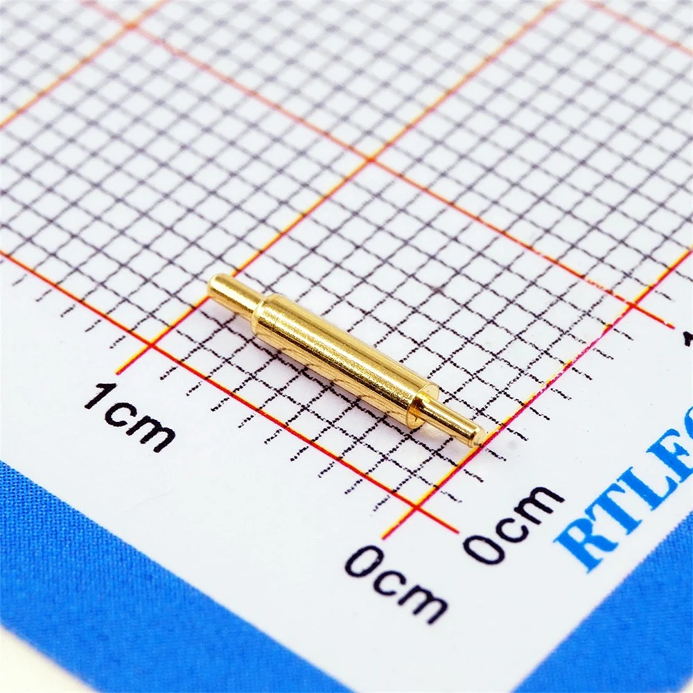 20 Pcs Pogo Pin Connector Discrete Heights to Choose Barrel 1.5MM Diameter Spring Loaded Probe Slim Type TH Board Solder