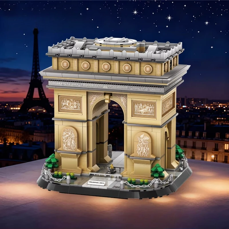 SEMBO París Arco De Triunfo bloques De construcción creativo De moda montaje punto De referencia modelo De construcción juguetes educativos adornos regalos