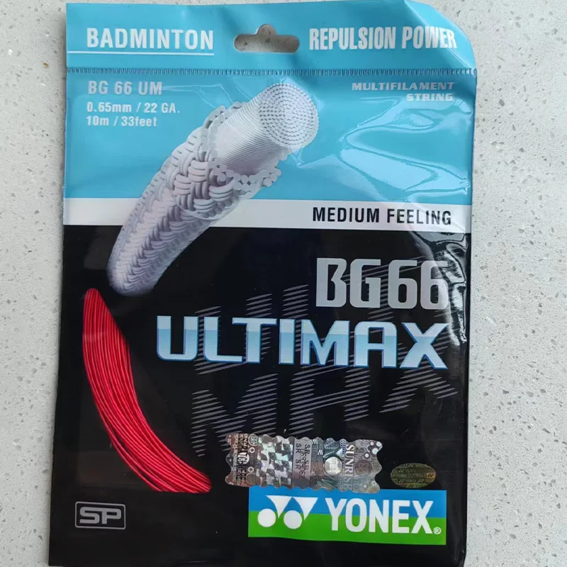 YONEX New Badminton Racket String YY BG66UM High-quality String, High Elasticity And Durable Network String BG66 ULTIMAX