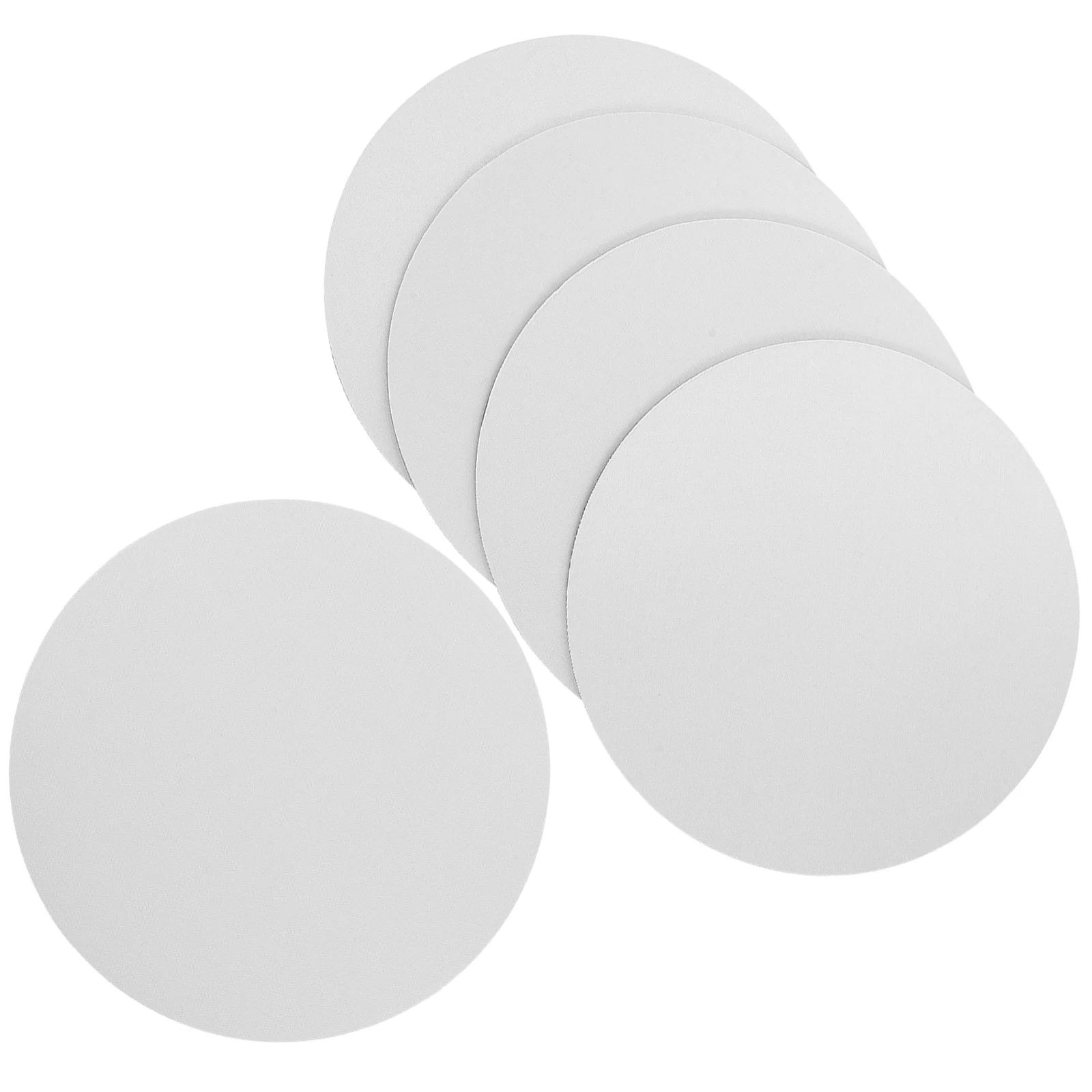 

5 Pcs Gaming Mouse Blank Pad Wired Sublimation Pads Wrist White Articles Office