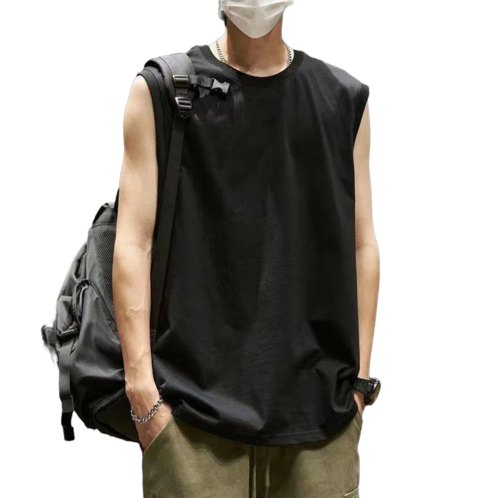 

Daily Office Sport Vest Running Polyester Pullover Regular Round Collar Sleeveless Slim Soft Casual Solid Comfortable Summer