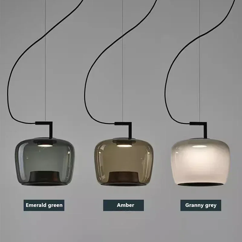 Imagem -04 - Lustres de Vidro Nórdicos para Show Room Art Pendant Lamp Modern Light Dining And Living Room Bedroom And Bedside Bar Decor