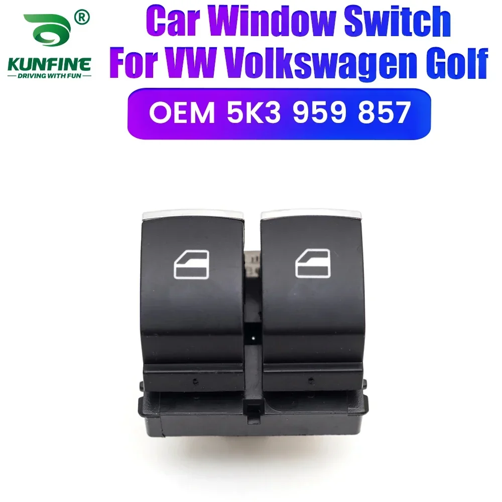 

Car Window Switch Button Front Left Power Master Control For VW Golf GTI Rabbit Eos Passat B6 2006-2014 Part NO. 5K3959857