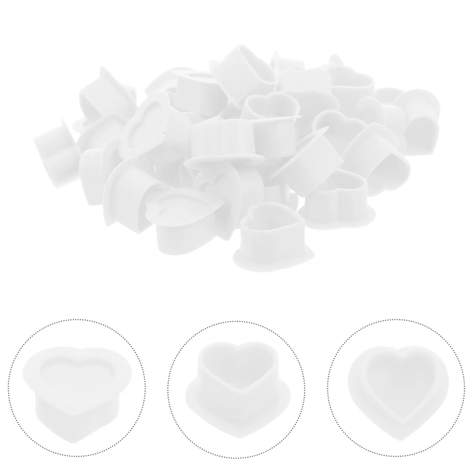 

100 шт. силиконовые колпачки для чернил в форме сердца, стабильная основа, мягкие пигментные чашки, принадлежности для татуировки, аксессуары для татуировки, принадлежности для татуировки