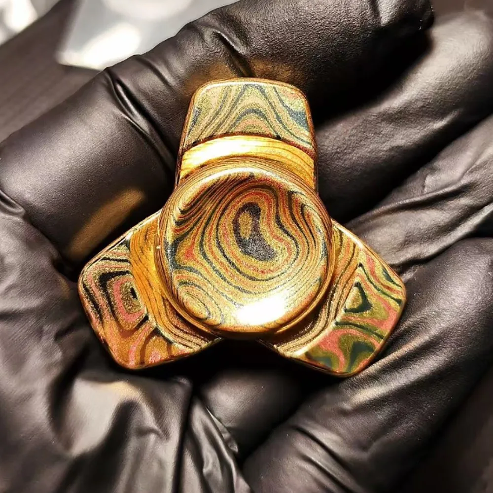 C.DEER Spyra Dreiblatt-Fidget-Spinner, Original-Designs, Metall-Fidget-Spielzeug für Erwachsene, Gadgets zur Angstlinderung, tragbares Büro