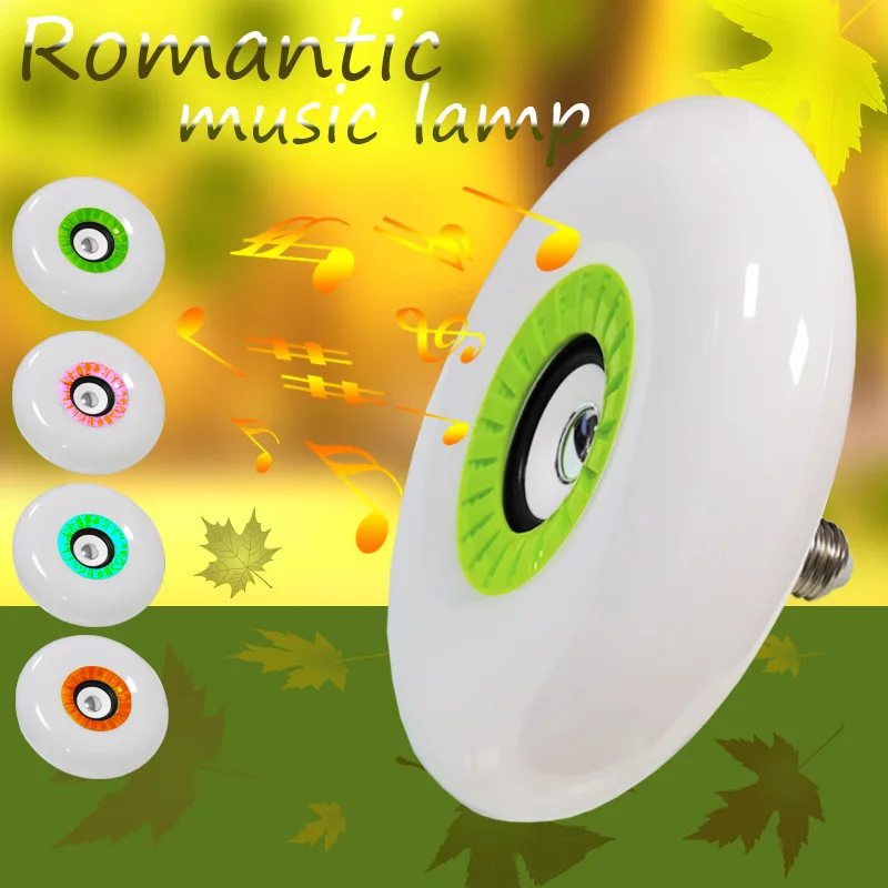 Music Light Bulb, Transform Your Space with the Fat Round, Bluetooth, Music, Experience the Magic of Color