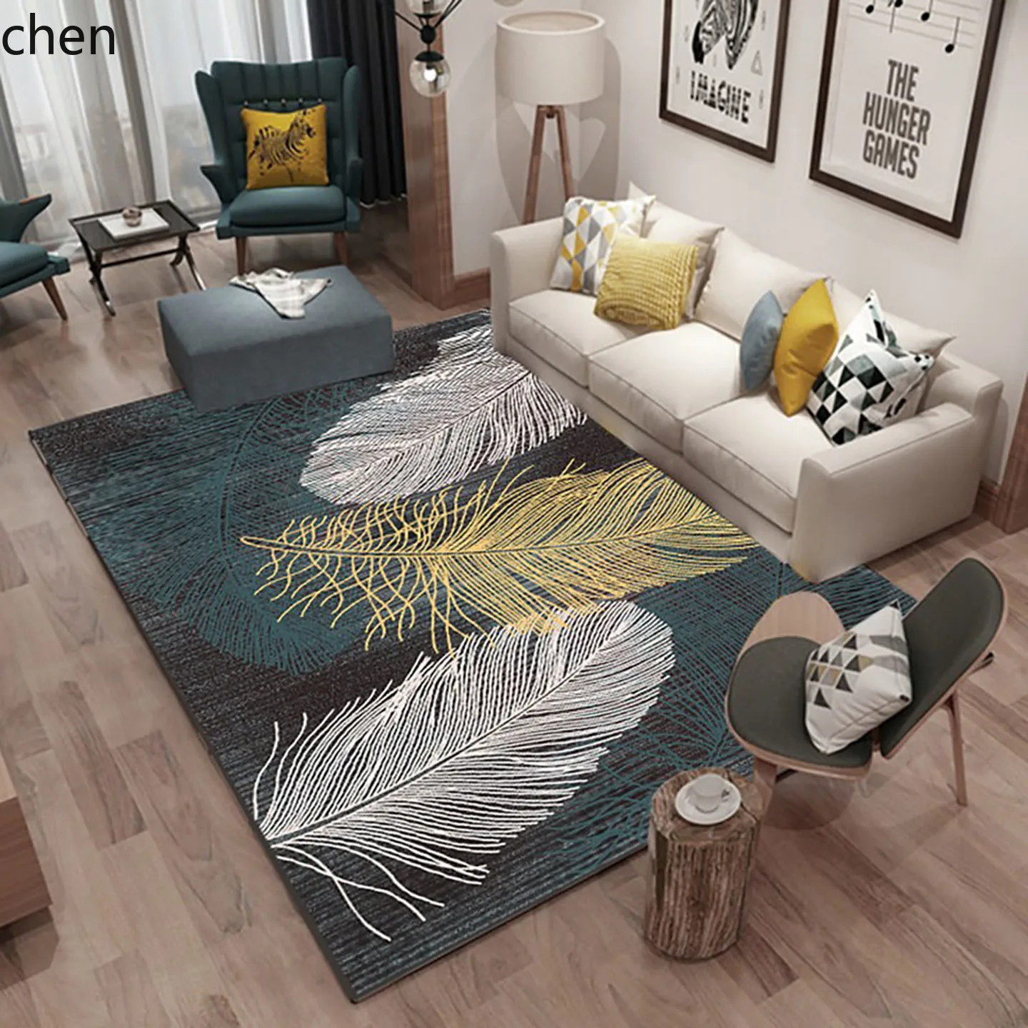 

YXY Carpet Living Room Modern Sofa Coffee Table Rug Room Cute Bedroom Bedside Rug Full Cover Tatami