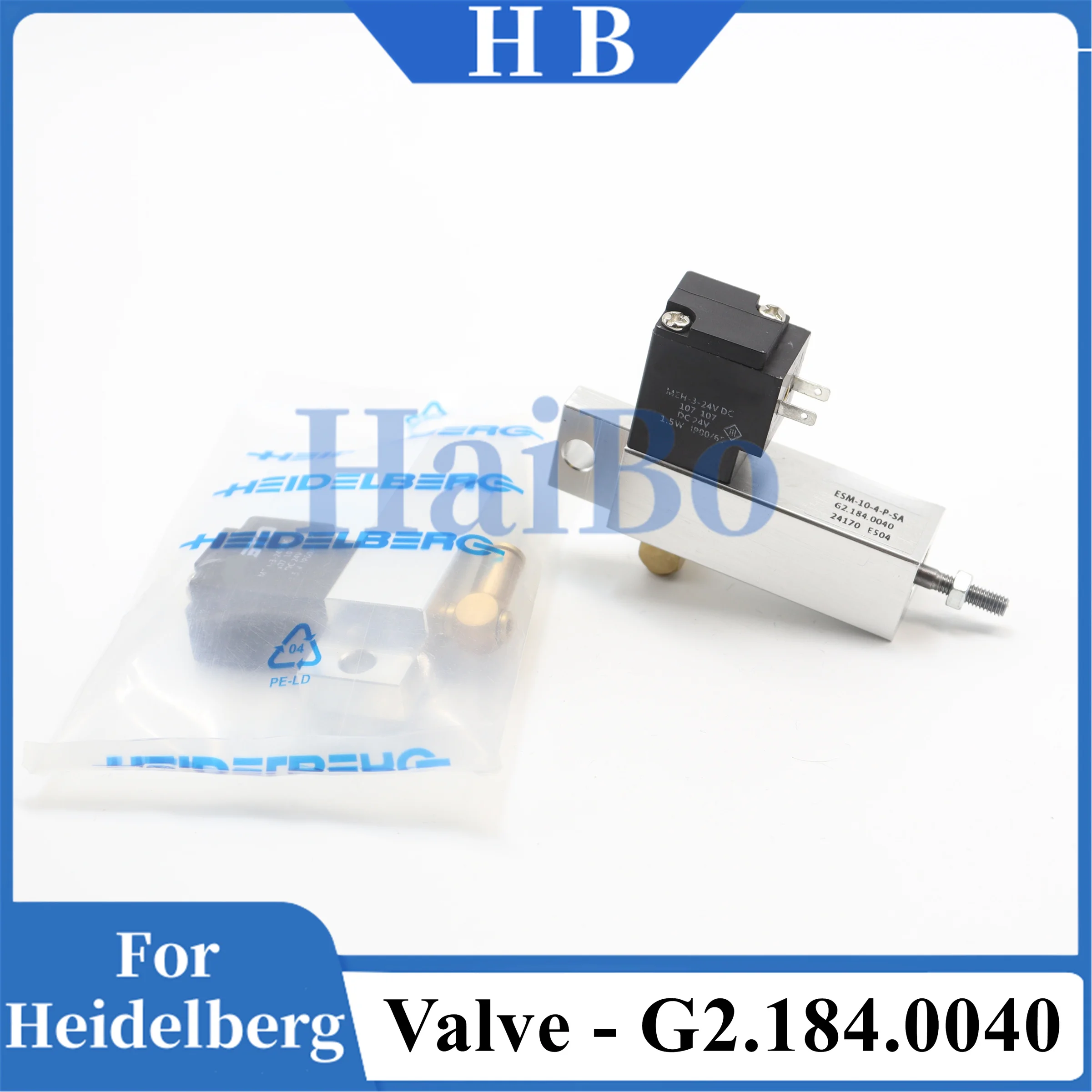 HaiBo Best Quality Solenoid Valve G2.184.0040 for Heidelberg Printing Machinery Spare Parts Solenoid Valve G2.184.0040