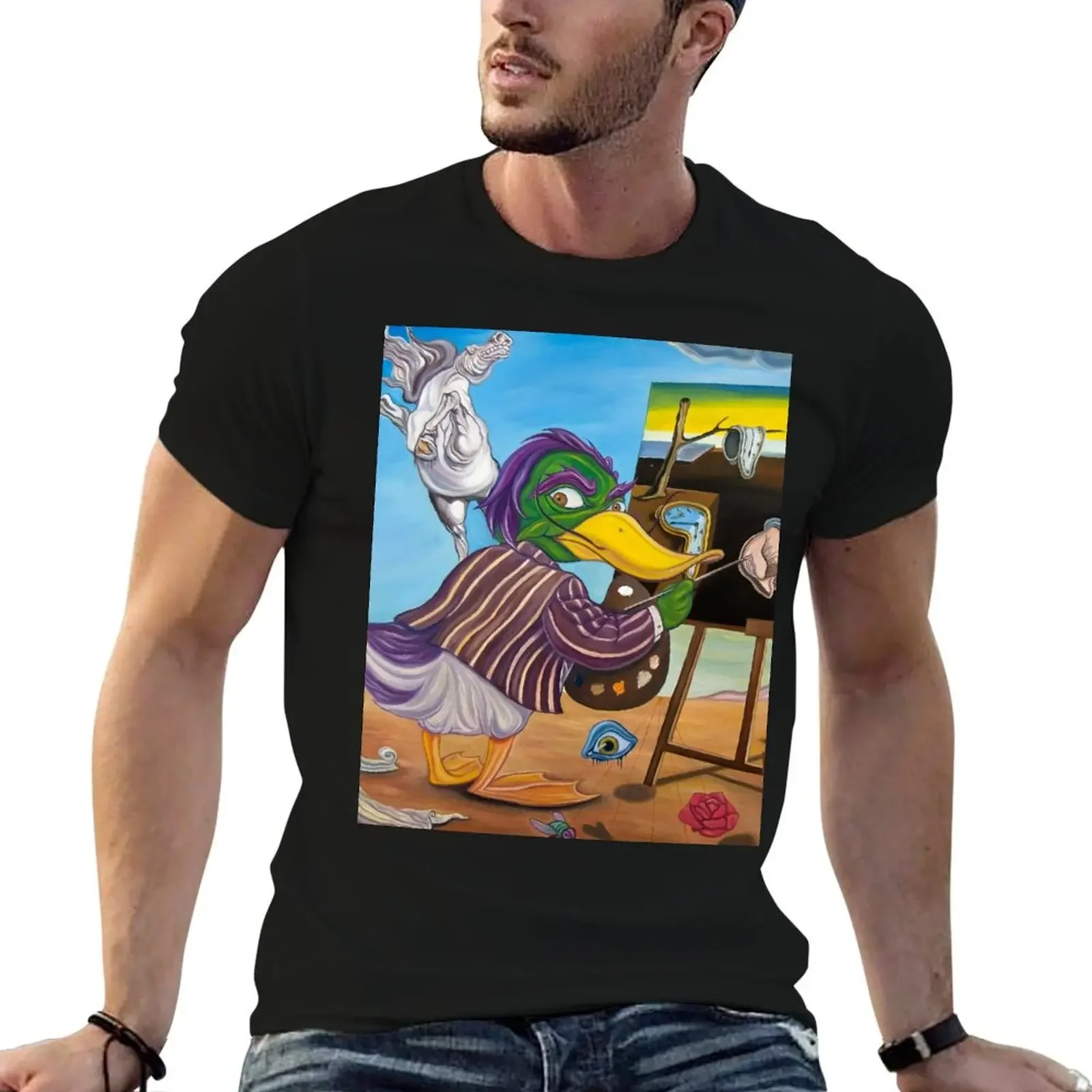 Salvador Ducklí T-Shirt blacks baggy shirts shirts graphic tee anime figures mens t shirts top quality