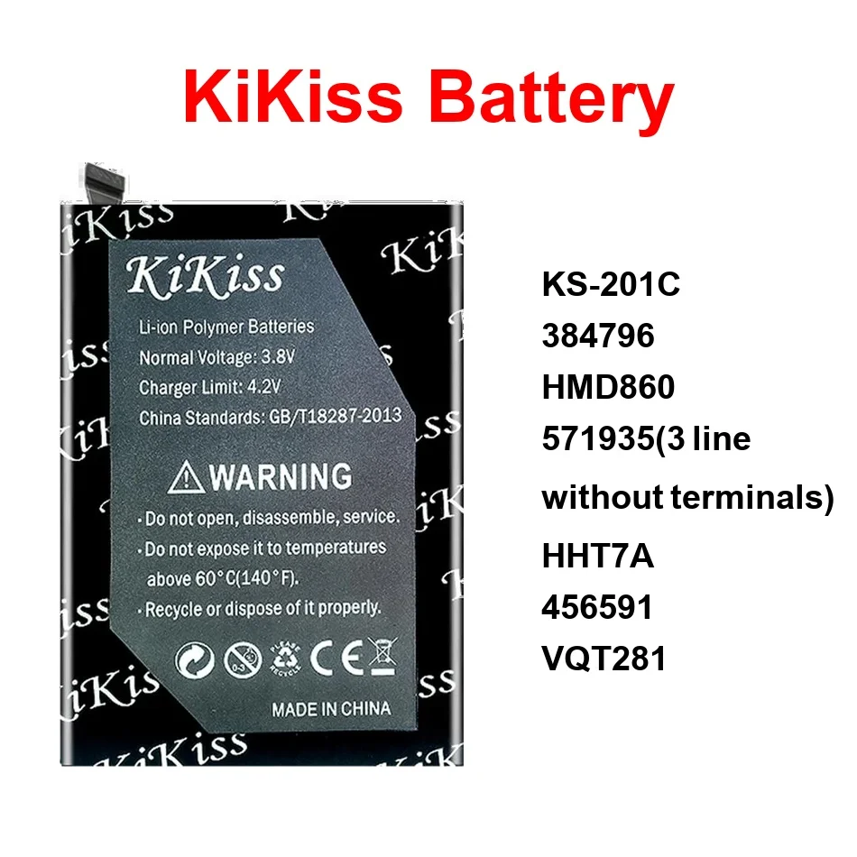 

Аккумулятор 650-11800 мАч 384796 5719353 без клемм, подходит для CVK600 Hht7a Hht7b HMD860 KS-201C VQT281 456591 571935