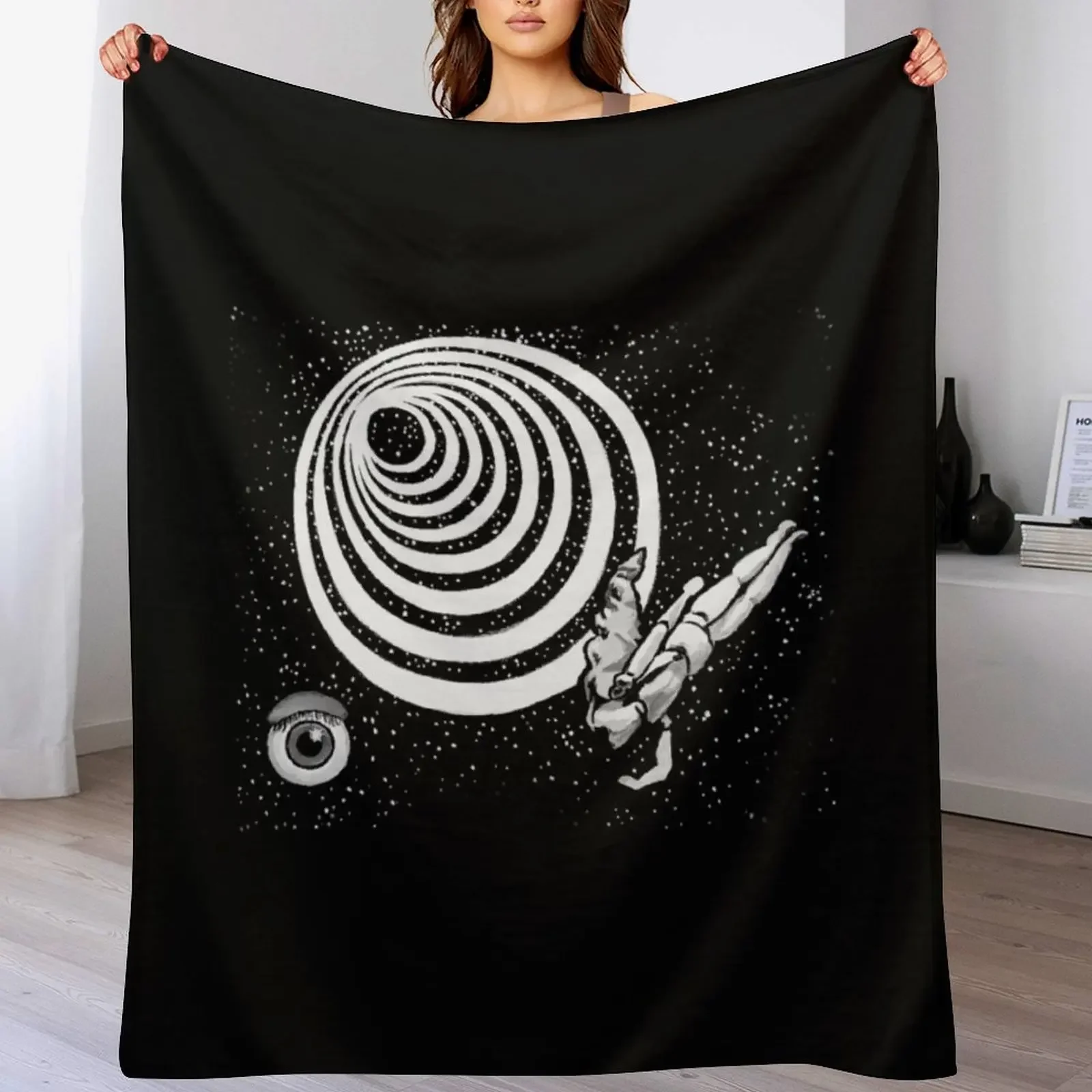 

Twilight Zone Eye Throw Blanket Flannels Winter beds Sofa valentine gift ideas Blankets