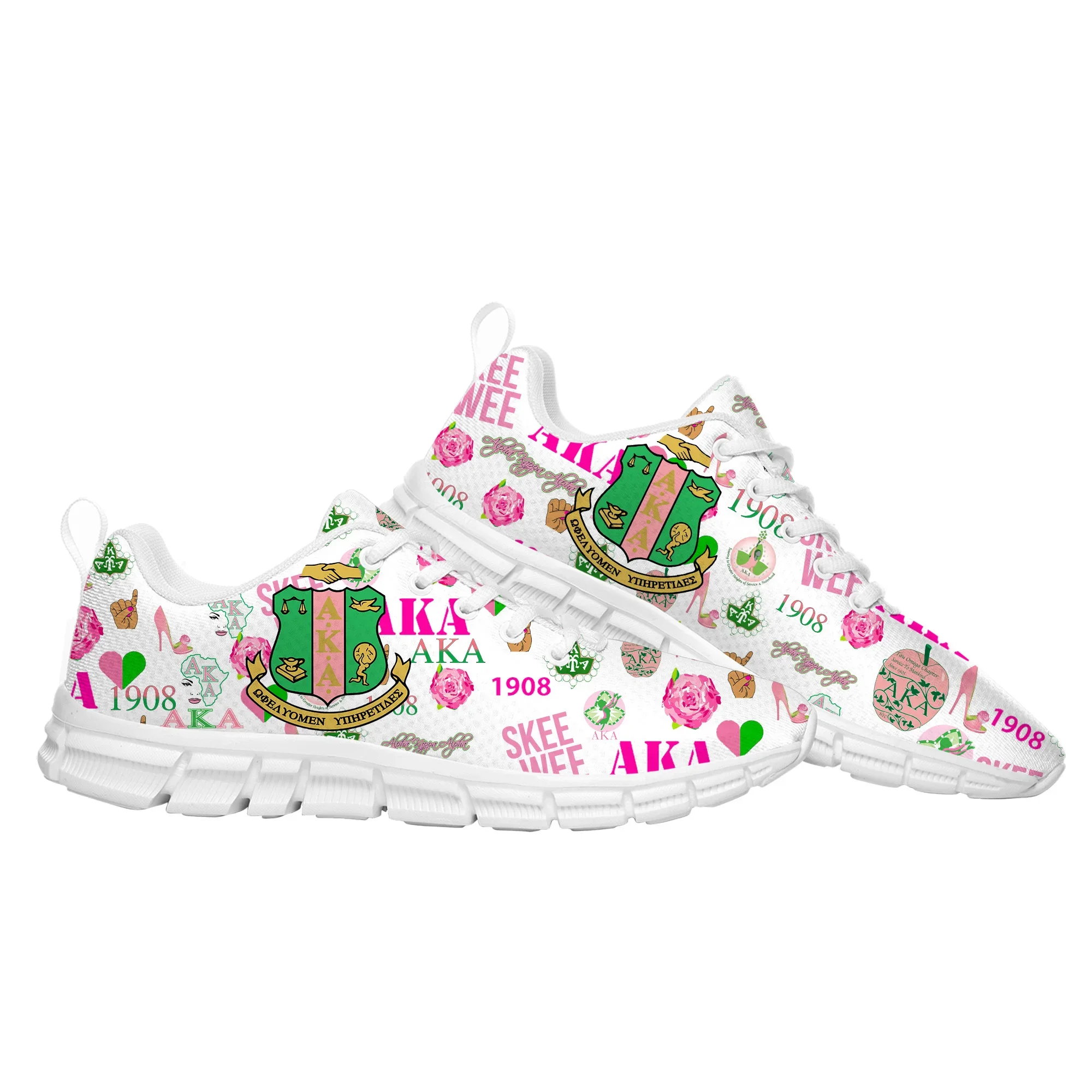 A-Alpha Sorority A-AKA 1908 Zapatos Deportivos Kappa Alpha para Hombre, Mujer, Adolescente, Zapato Personalizado