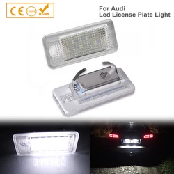 2x For Audi A3 8P A4 B6 B7 A5 A6 4F Q7 LED Licence Number Plate Lights OEM#: 4H0943022 4H0943021