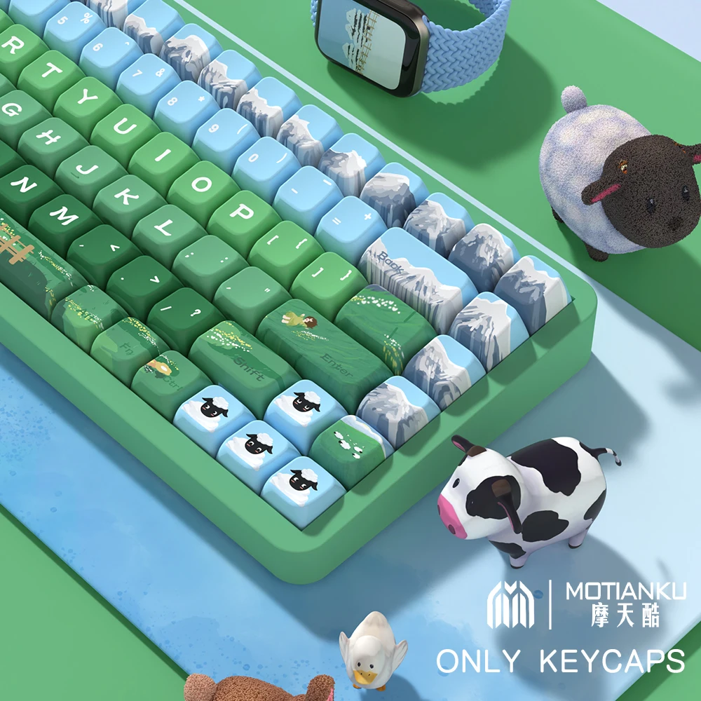 Imagem -02 - Teclas Originais do Tema para Teclado Mecânico Anime Pbt Keycap Perfil Bonito Layout Iso Personalizado 137 Teclas 158 Teclas