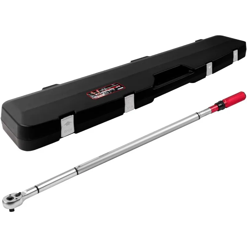 3/4-Inch Drive Click Torque Wrench Professional Inch Pound Torque Wrench, for Maintenance Tool and Product Assembly