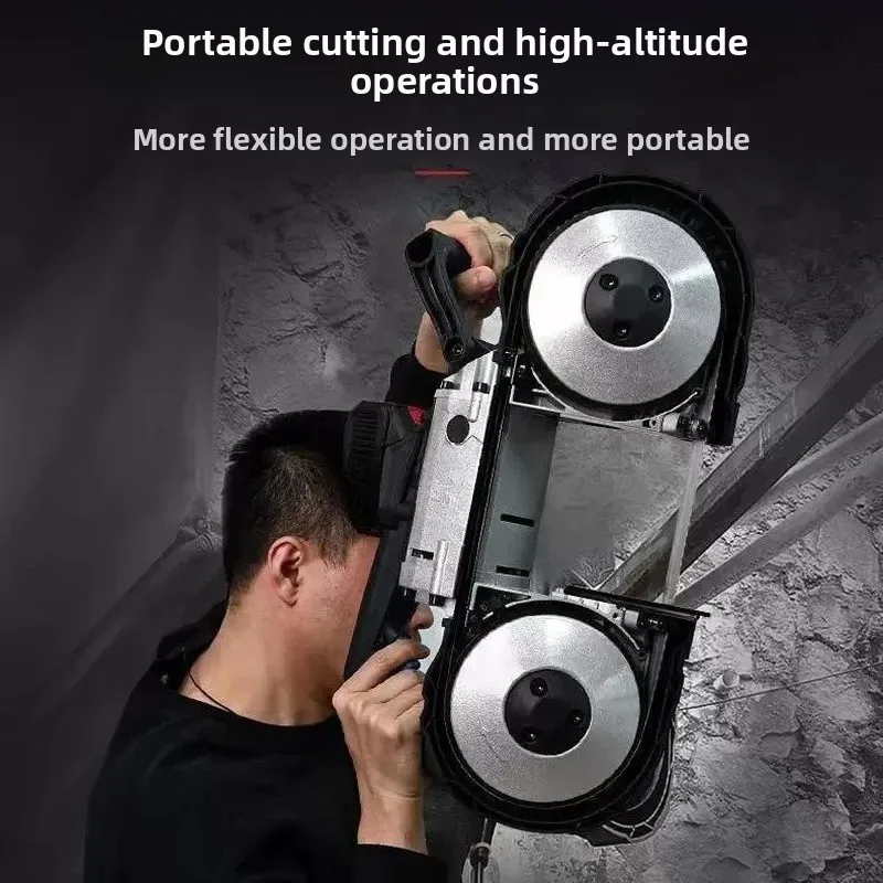 For Bolai Lithium Battery Band Saw Machine Multi-function High-precision Cutting Metal Chainsaw Handheld Rechargeable Small