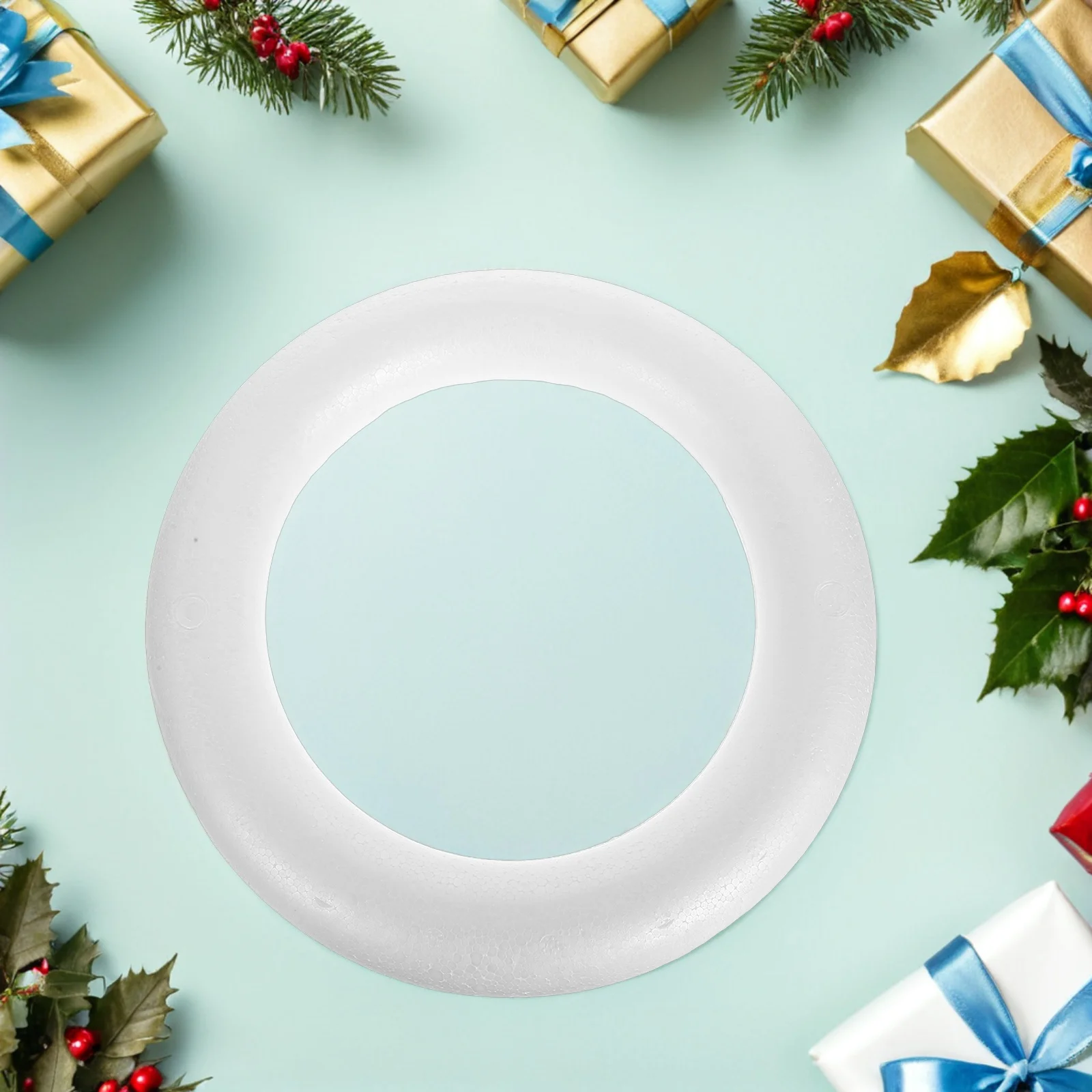 

3Pcs Round Foam Wreath Circles White Polystyrene Foam Rings 25x39cm DIY Wedding Floral Arrangements Craft Decorations