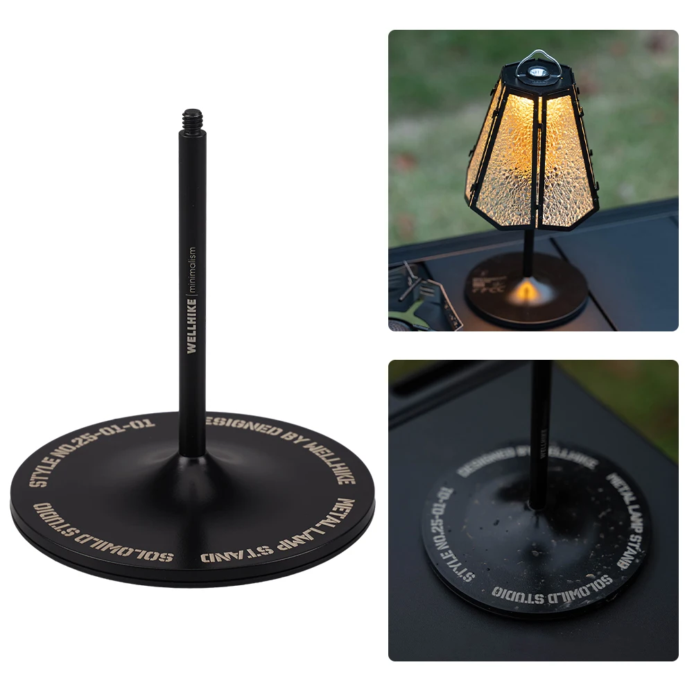

Портативный кронштейн для фонаря, износостойкое основание для кемпингового светильника, многоразовый держатель для уличного освещения, для дома, офиса, кемпинга, декора