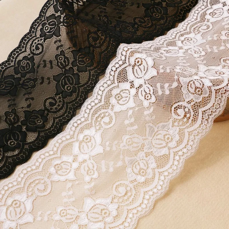 (1 yards/roll) Lace fabric 2024 high quality sweaters in delicate stretch trim DIY wedding dresses garment accessories, collar