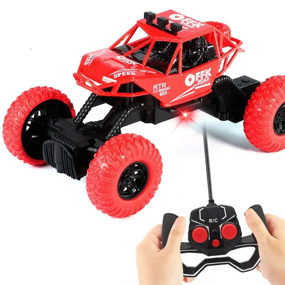 

With Lights Remote Control Off-Road Vehicle Rubber Wheels Anti-Slip Remote Control Toys Cars 2WD Waterproof Off-Road Car
