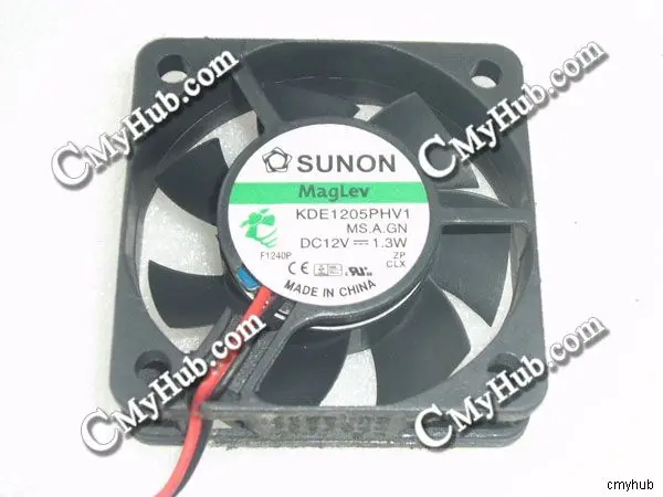 For SUNON KDE1205PHV1 MS.A.GN DC12V 1.3W 5015 5CM 50mm 50x50x15mm 2pin Cooling Fan KDE1205PHV1 MS.A.GN