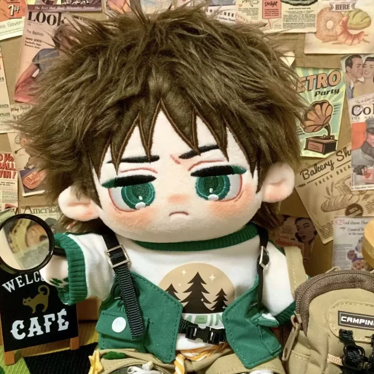 "Attack on Titan" and "Eren Yeager" attributes 20cm cotton doll Naked doll  Cute anime gift without clothes - AliExpress 200000532