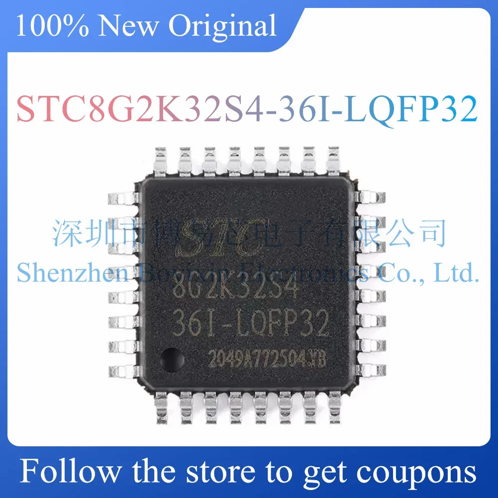 NEW STC8G2K32S4-36I-LQFP32 Original Product LQFP-32