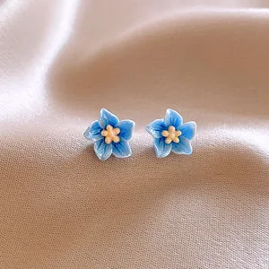 12 최고의 판매 블루 플라워 이어링 -17