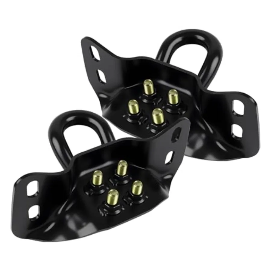 

Front Bumper Tow Hooks:Compatible with 2017-2026 Ford Super Duty F250 F350 F450 F550, Part #, BLACK