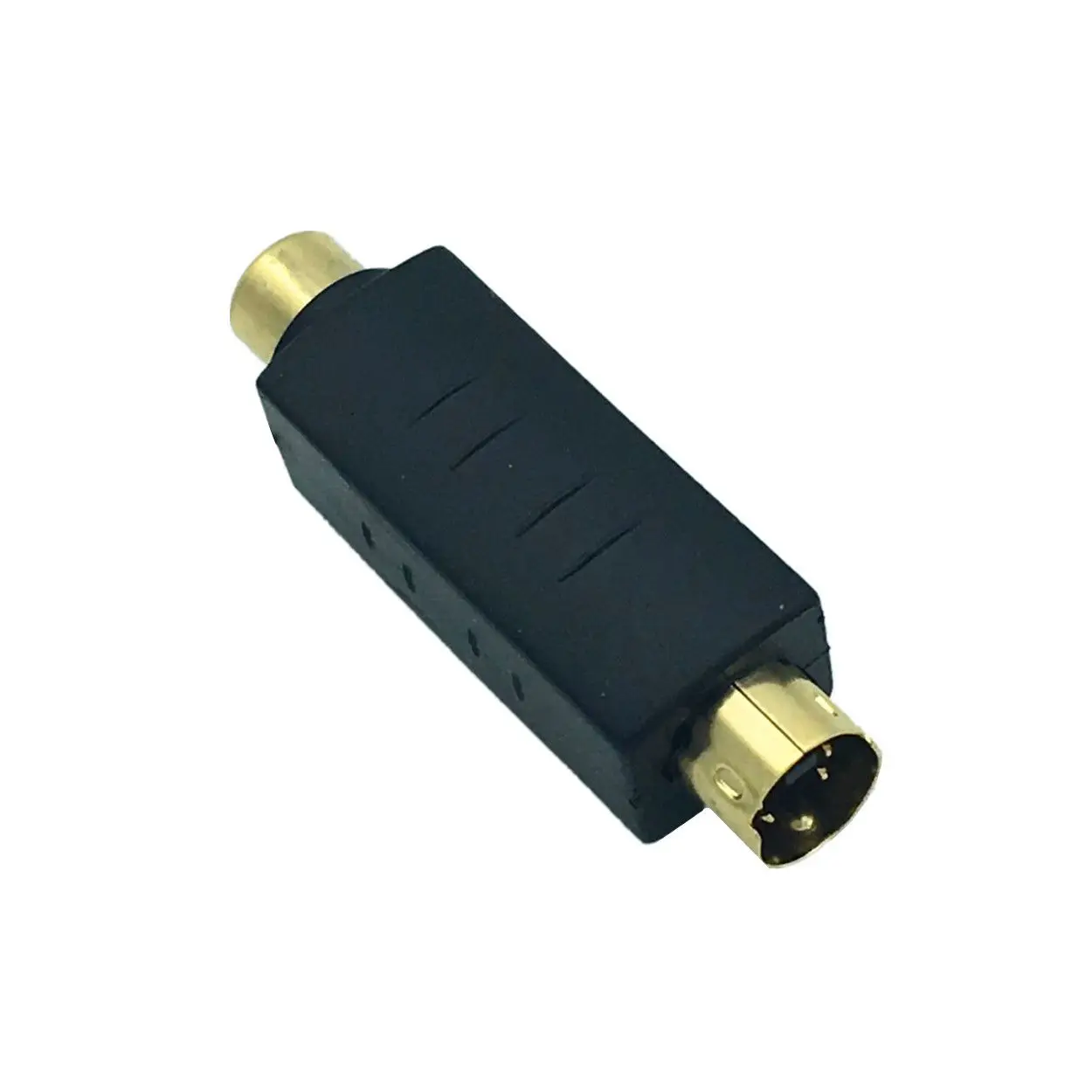 S-Video Male to RCA Female Composite Video Adapter Plug Converter, Mini Din 4 PIN Coupler Extension Connector Adapter