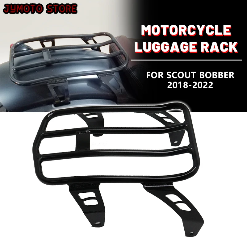 Motorcycle Rear Seat Luggage Rack Steel Support Fender Shelf For Indian Scout Bobber Sixty Twenty 2018-2023 Passenger Seat Rack