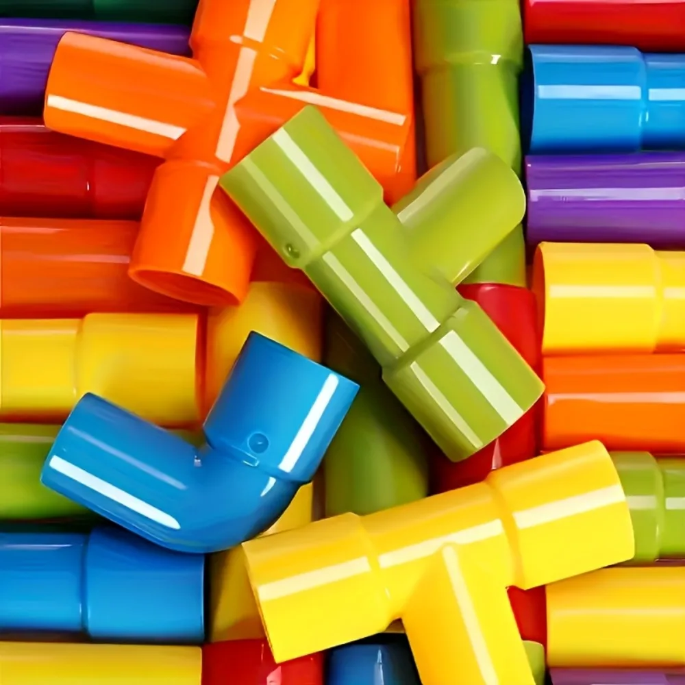 Pipeline Building Blocks Toy Tube Construction Interlocking Toys for Kids Children, Sorting & Stacking Toys, STEM, Sensory Toys