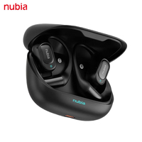 2025 New Nubia LiveFlip Earphones TWS Wireless Bluetooth 5.4 Open Earbuds Sports Headset Low Latency 40 Hours Batter