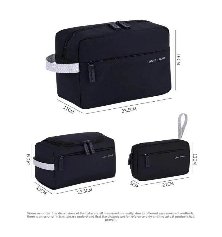 Große Kapazität Leichtgewichtige Wasserdichte Kosmetik-Organizer-Tasche mit Fächern Faltbare Make-up- und Toilettenartikel-Tasche – Detail 1