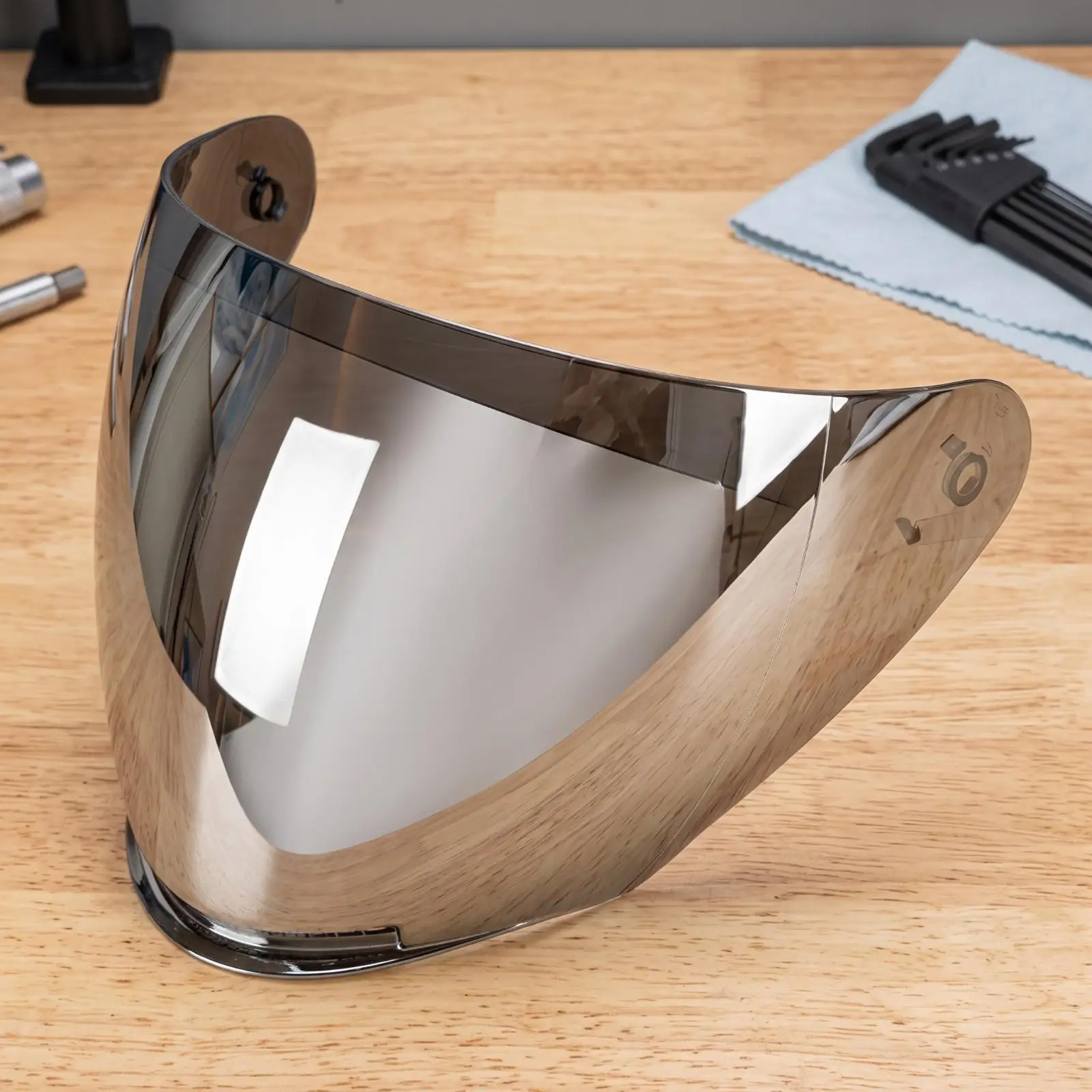 Motorcycle Helmet Visor Cover for Compatible 717 Half Helmet Clear PC Shield Low Profile Wind Guard